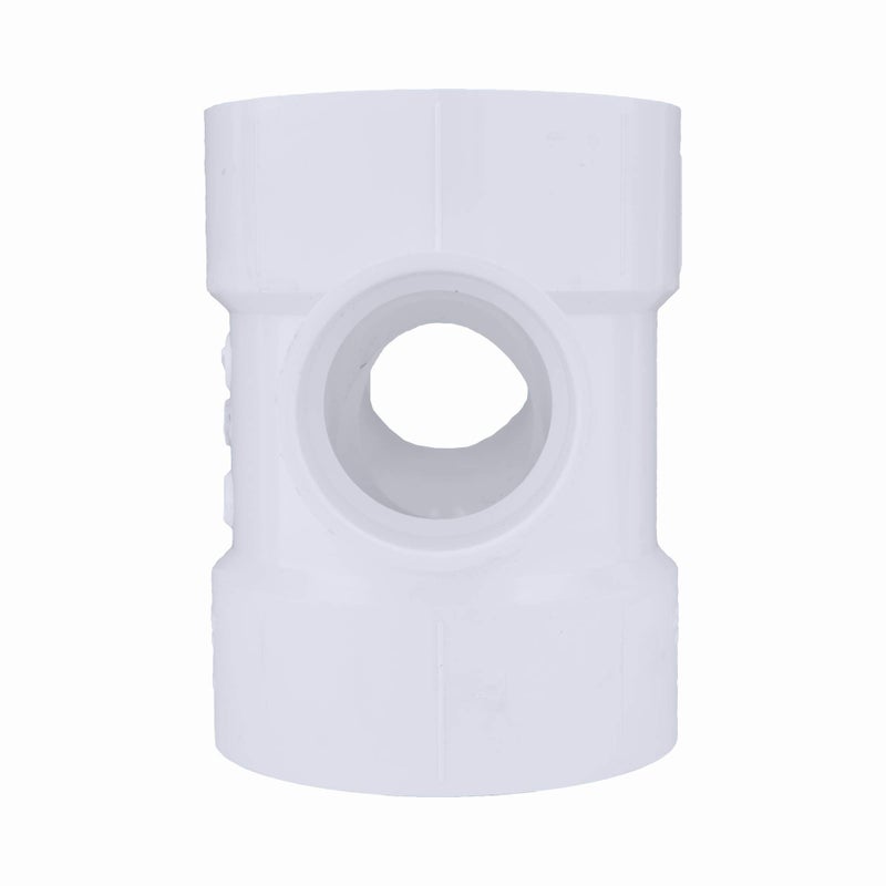 Charlotte Pipe أنبوب شارلوت 4 × 4 × 2 × 2 DWV DBL Sanitary TEE REDUC DWV (الصرف والنفايات والتهوية) (قطعة واحدة) - Image 2